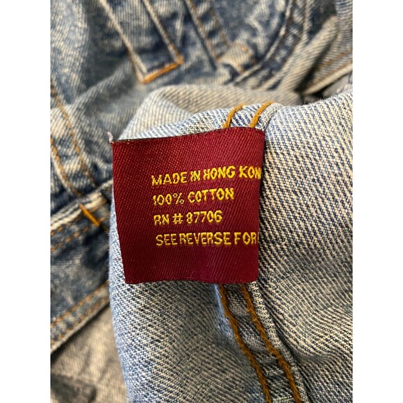 GRAND FUNK RAILROAD Denim Jacket Mens XXL Upcycled Patchwork Rock Tour Patriotic - Picture 8 of 9